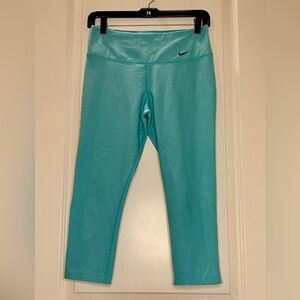 Nike Teal Blue Leggings Gym Activewear Size Small